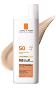 Protector solar fluido ligero mineral tintado La Roche Posay Anthelios 50 para rostro 1,7 oz - Imagen 1 de 3