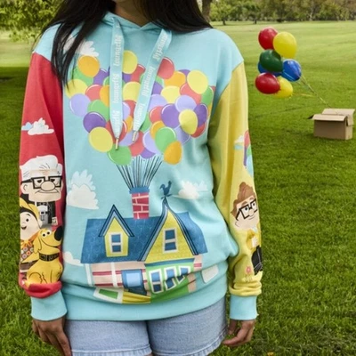 Sudadera con Capucha Loungefly X Disney Pixar Up Película 15 Aniversario Unisex Gráfico Grande Foto 1 de 4