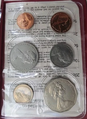 Austrália 1981 Conjunto de 6 Moedas Estado Perfeito Não Circulado Royal Australian Mint World Coins - Imagem 1 de 4