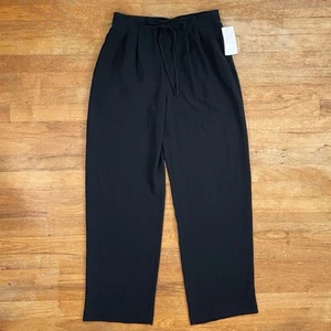 Vintage Dana Buchman Women's Pants Black Front Tie Pleated Dress Slacks 8 $178 - Picture 1 of 5