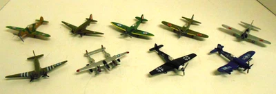 Lot of 9 Model Power Postage Stamp Military Planes, No Boxes or Stands (B) - Image 1 of 4