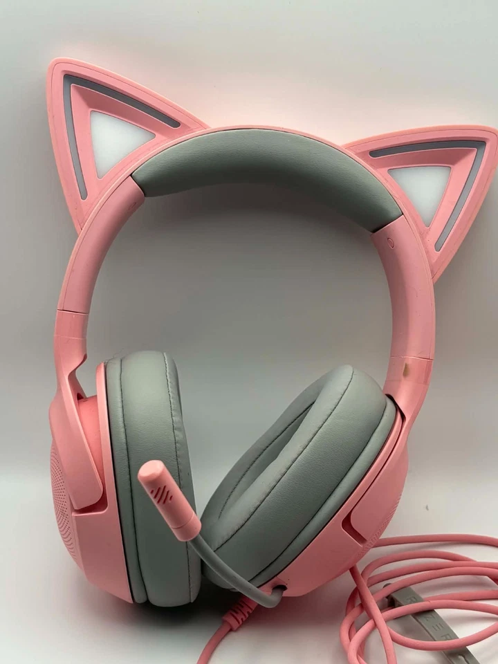 Razer Kraken Kitty V2 USB Headset with RGB Kitty Ears - Quartz Used - Image 1 of 1