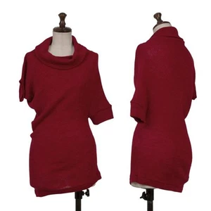 Y's Wool Rib Turtleneck Short Sleeve Knit Top Size 1(K-157264) - Picture 1 of 12