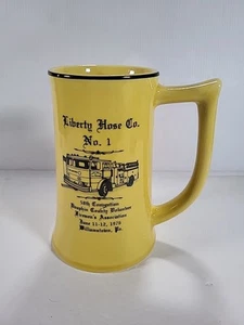 Vintage Liberty Hose Company #1 75th Williamstown PA Anniversary Beer Stein Mug  - Picture 1 of 19