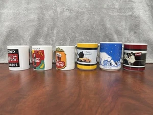 Lot of 6 1997/98 Vintage Coca-Cola Gibson Coffee Mugs - Picture 1 of 22