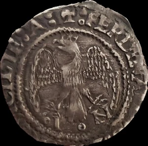 ITALY, Sicilia Ferdinando II il Cattolico (the Catholic). 1479-1516 AR TARI - Picture 1 of 2