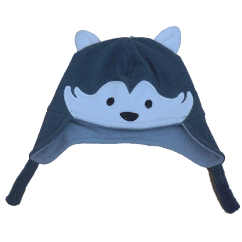 Шляпа перуанская охотничья CP Infant для мальчиков и девочек серая флисовая хаски собака 6-12 месяцев - Изображение 1 из 1