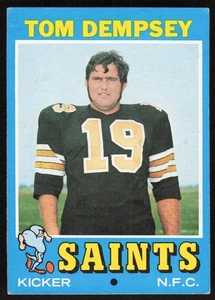 1971 Topps #5 Tom Dempsey - $1 SHIPPING - Picture 1 of 2