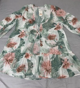 Tommy Bahama Breezy Botanical Open FT Tunic Women's size S - Picture 1 of 11