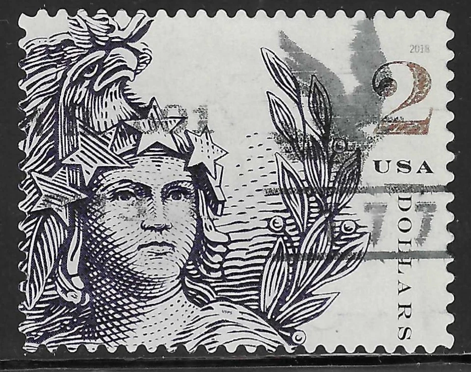 U.S. Scott #5296 $2.00 Statue of Freedom Stamp USED XF 2018 - Image 1 of 1