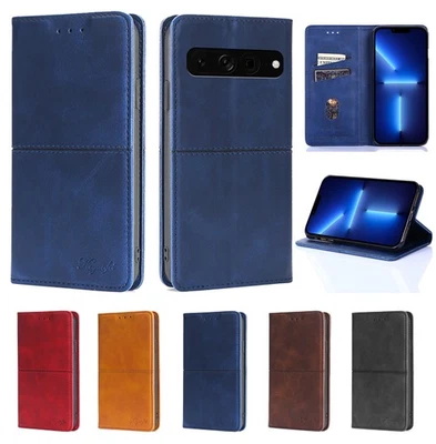 For Google Pixel 10 9 Pro XL 8 7 6 5 4A Shockproof Leather Flip Phone Book Cover - Image 1 of 4