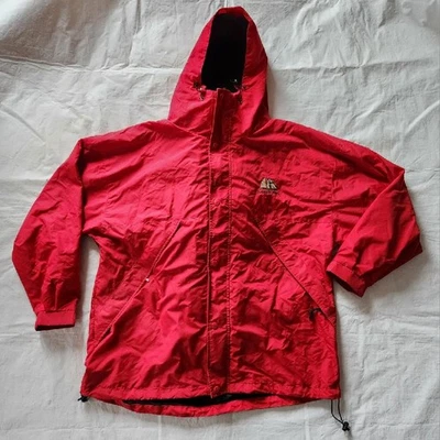 Chaqueta forrada vintage con capucha Port Authority Harbour Lights para hombre 2XL XXL roja negra Foto 1 de 4