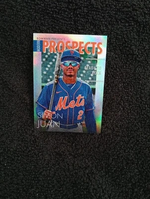 2023 Bowman Platinum Top Prospects Ready To Rock #MP-13 Simon Juan - Image 1 of 2