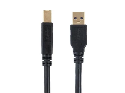 Monoprice USB 3.0 Type-A to Type-B Cable - 6 Feet - Black - Select Series - Image 1 of 4