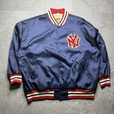 Chaqueta de bombardero Mitchell & Ness Cooperstown 1950 NY Yankees WS satinada 60/4XL Foto 1 de 4