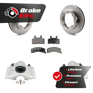 Front Brake Caliper Rotor Ceramic Pad Kit For 1995-1999 Chevrolet K1500 Suburban - Picture 1 of 1
