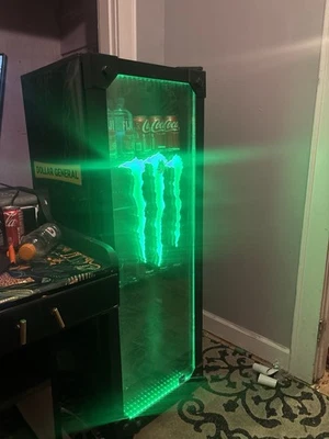 2018 Monster Energy Fridge  Needs Some Refrigerant  1,000$ obo will trade for PC - Image 1 of 4