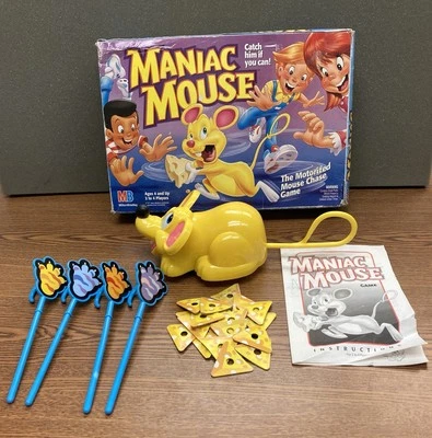 Vintage RARE 1993 Maniac Mouse Game by MB Milton Bradley Complete w/ Box READ - Image 1 of 4