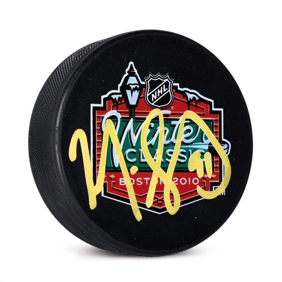 Disco clásico de invierno autografiado por Marc Savard Boston Bruins 2010 Foto 1 de 1