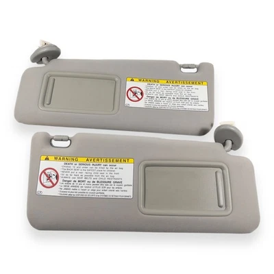 2006-2013 Lexus IS250 IS350 Driver & Passenger Side Sun Visor Pair Gray Lighted - Image 1 of 4