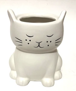 Ceramic Cat Planter Kitty Kitten - Picture 1 of 3