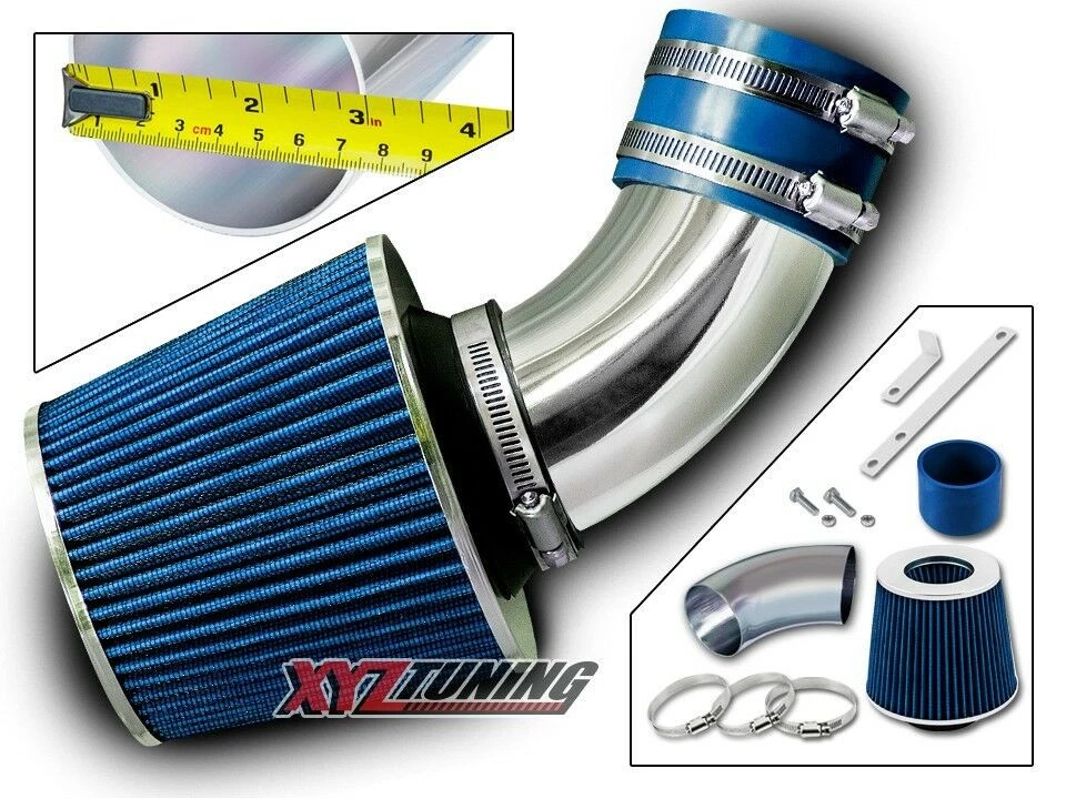 BLUE Short Ram Air Intake + Filter For 96-00 Hombre 2.2L L4/02-03 Axiom 3.5L V6 - Image 1 of 1