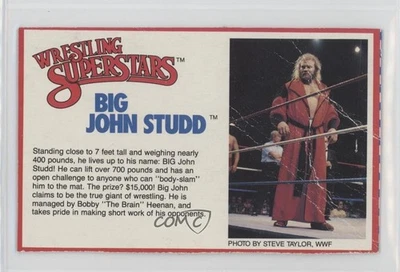 1980s Wrestling Superstars Action Figures Cards Big John Studd #BIJS - Image 1 of 2
