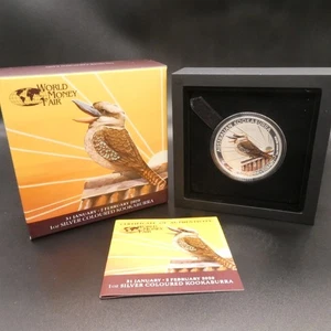 Australia 2020 P WMF Berlin Special 1oz Silver Coloured 30th Ann Kookaburra Coin - Picture 1 of 1