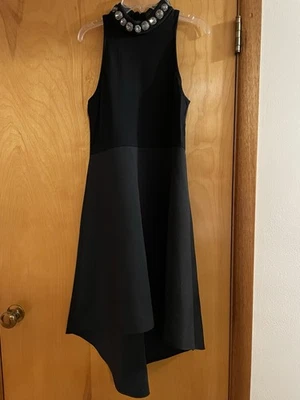 Vestido Garcia Cuello Joya Negro Nuevo con Etiquetas Talla Mediana Foto 1 de 2