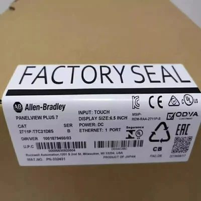 Allen Bradley 2711P-T7C21D8S SER B HMI Panelview Plus 7Terminal AB 2711PT7C21D8S - Image 1 of 4