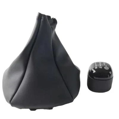 Mejora tu interior para Fiat para Panda con cubierta de perilla de cambio negra desde 2012 Foto 1 de 4