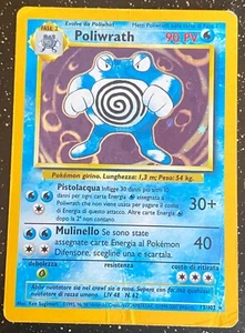 Poliwrath 13/102 Base Set Unlimited (1999-2000) - Vintage ITALIAN Holo Rare - HP - Picture 1 of 8