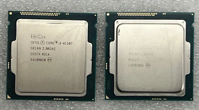 2X Intel Core i3-4130T 2.9 GHz SR1NN Dual Core 4 Threads LGA1150 CPU Processor - Image 1 of 2