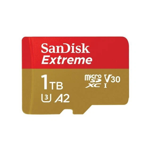SanDisk Extreme 1TB UHS Speed Class 3 microSDXC Memory Card (SDSQXAV-1T00-GN6MN)