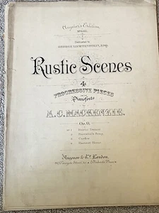 Partituras de 1885 ESCENAS RÚSTICAS (4 piezas progresivas) de A.C. Mackenzie - Imagen 1 de 12