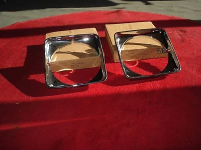 NOS 75-79 Buick Skylark  Apollo Omega Chevy Pair Chrome Headlight bezels  - Image 1 of 4