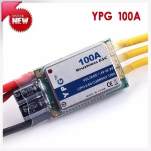 YPG 100A ESC 2~6S SBEC Brushless Speed Controller For RC Helicopter Plane - Photo 1/3