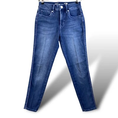 Seven7 Jeans Womens Sz 4 High Rise Skinny Fit Ankle Stretch Dark Wash Denim - Image 1 of 4