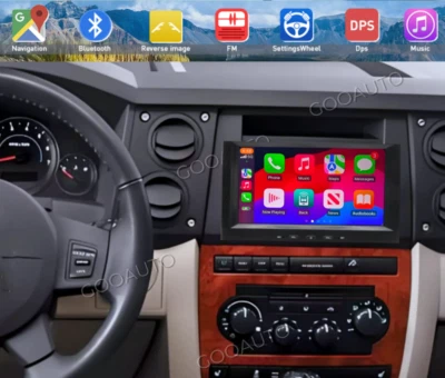 For Jeep Commander 2006-2007 Android 13 Carplay Car Stereo Radio GPS Wifi Foto 1 de 4