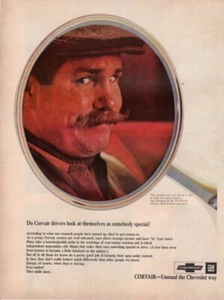 Vintage Print advertisement ad Car CHEVROLET CHEVY CORVAIR 1966 outside Mirror - Bild 1 von 1