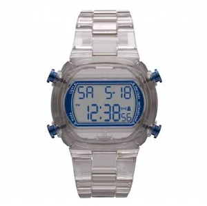 NEW ADIDAS CANDY GREY ACRYLIC STRAP NAVY BLUE DIGITAL CHRONOGRAPH WATCH-ADH6509 - Picture 1 of 1
