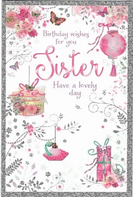 BIRTHDAY WISHES SISTER BIRTHDAY CARD