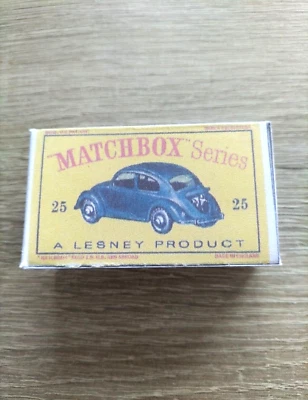 Matchbox Regular Wheels No25 Volkswagan Sedan  - Replica / Copy Box only - Image 1 of 3