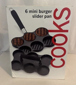 BRAND NEW! COOKS by JCP Home Slider Station Mini Hamburger Press Pan Makes 6 - Picture 1 of 4