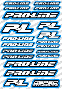 PROLINE RC ROCK CRAWLING RC DRAG OFFROAD STICKER DECAL SET CRAWLER ACCESSORIES  - Picture 1 of 18
