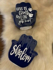 HAMSA  HAND OF GOD GOOD LUCKY COINS JEWISH HANUKKAH  HAMSA DESIGNED COIN BANK  - Picture 1 of 1