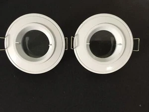 2 X Downlights de baño blancos con clasificación IP - Imagen 1 de 2