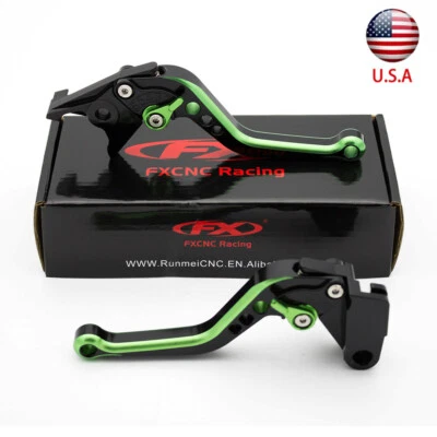 Palancas de freno y embrague CNC cortas para Ninja ZX6R ZX636 2007-2018 Z750R 2011-2012 Foto 1 de 4