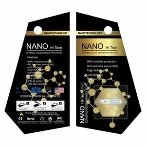 NANO Liquid Glass Screen Protector Universal Cell Phones HI Wipe-On Invisible - Picture 1 of 7