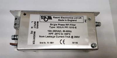 RASMI 3G3JV PFI 1010-E SINGLE PHASE RFI FILTER - Image 1 of 4